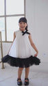 Solene Ivory Layered Dress with Pearl Neckline 12M-14